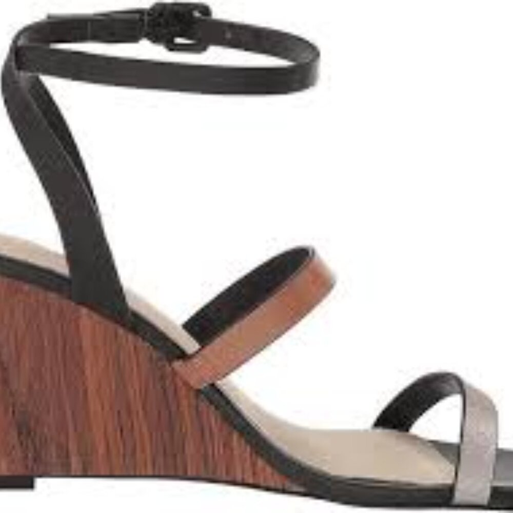 3 -NIB- SANCTUARY WINK ANKLE STRAP WEDGE SANDALS - Picture 2 of 7